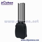 Backpack Jammer 90W High Power GPS WIFI Cell Phone Signal VIP Jammer 8 Bands