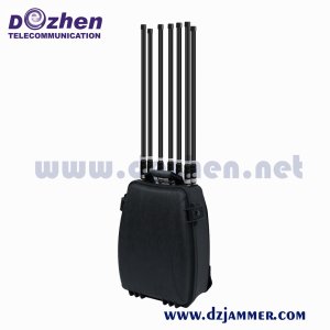 Backpack Jammer 90W High Power GPS WIFI Cell Phone Signal VIP Jammer 8 Bands