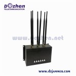 6 Bands 30W All Remote Controls Jammer & RF Desktop Indoor signal Jammer