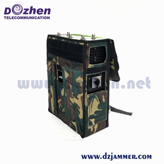 8 Bands 90 watt Military Waterproof High Power GPS WiFi5.8g Drone Signal Backpack Jammer