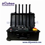 AC 110 240V 330W GSM Bomb Signal Jammer Cell Phone Portable Vehicle Jamming Device