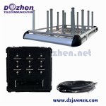 20 - 3600MHz Portable Military Vehicle Bomb Jammer 11 Bands DDS High Power Cell Phone SIgnal Jammer 600 Watt