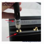 UHF VHF High Power Signal Jammer Mobile Phone Blocker device to jam cell phone signals