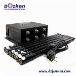 High Power 6 Bands Adjustable  GPS 5G All Cell Phone Signal Jammer