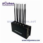 Newest High Power 8 Bands Adjustable Customized GPS 3G 4G All Cell Phone Signal Jammer