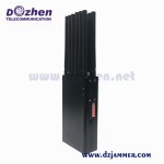 Full Bands 12 Antennas Handheld GPS WiFi 3G 4G 5g GSM Cell RF Bluetooth Car Remote Lojack Mobile Phone Signal Jammer/Blocker 12 Watt