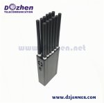 Handheld 12 Antenna 12W WIFI 3G 4G GPS Cell Phone Signal Jammer