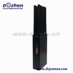 Handheld 12 Channels 2g 3G 4G Cell Phone Signal Jammer /WiFi Jammer/GPS Jammer/315/433MHz Jammer with Lightweight 12 Watt