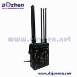 High Power GPS WIFI Cell Phone Signal Backpack Jammer 4 Bands 200M VIP Protection Security Phone Jammer 200W