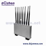 Indoor Cell Phone Prison Jammer 45W 100m Shielding Range Metal Enclosure Housing signal jamming device