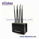 6 Bands 30W All Remote Controls Jammer & RF Desktop Indoor signal Jammer