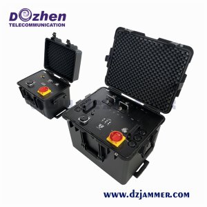 Drone Signal Jammer 350W Waterproof Fan Cooled Rack Enclosure With Casters Durable