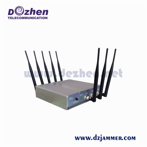 8 Bands Adjustable Powerful Multi-functional 3G 4G Phone Blocker & RF Jammer (315/433/868MHz) 