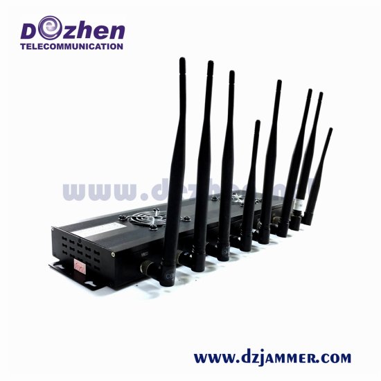  Multi-functional GSM 3G 4G Cell Phone Jammer 8 BANDS GPS WiFi Lojack Signal Jammer - Click Image to Close