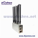 Indoor 10 Bands Adjustable All GSM CDMA 3G 4G Cell Phone UHF VHF WiFi GPS Lojack Signal Jammer