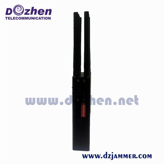 Newest 8 Antenna Handheld Type 3G 4GLTE 4GWIMAX Cell Phone Signal Jammer 8Watt