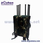 5g Mobile Signal Blocker 4 bands Backpack GSM 4G 5g Cell Phone Signal Jammer 80 watt