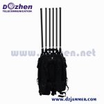 CDMA GSM GPS WIFI 5.8G Military Backpack 5 bands High Power Drone Signal Jammer 110 Watt