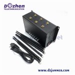 Cell Phone 3G 4G signal Jammer Adjustable High Power 6 Antenna