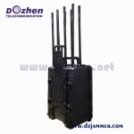 GSM RF Blocking 500 Meters Portable Cell Phone 8 Bands Signal Jammer