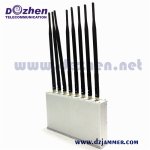 Cell Phone WIFI GPS Lojack Signal Jammer 10 BANDS Omni-directiona antenna