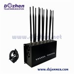 12 Channels 60W High Power Desktop Adjustable Signal Jammer