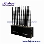Powerful Multi Band 18 Antennas GPS WiFi 3G 4G 5g GSM RF Bluetooth Car Remote Lojack Cell Phone Signal Jammer