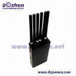 6 Antenna 6W Portable Handheld 2G 3G 4G Phone Signal Jammer