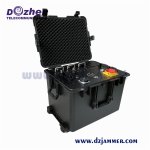 Military Waterproof Outdoor 6 bands 600W High Power WiFi GPS RF Signal Drone Jammer up to 1500m