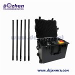 8 Bands Jamming Range 1000-3000+ Meters 5.8GHz / 2.4GHz ,GPS Jammer Drone jammer Max 185W