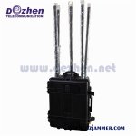 Customized Manpack Mini Portable Cellphone Jammer 3G / 4G Mobile Phone Scrambler