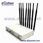 10 bands 2G 3G 4G 5G cell Phone WIFI GPS Lojack UHF VHF Signal Jammer Omni-directiona antenna