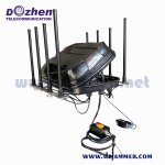 1000 Meters 8 Bands 590W Vehicle Wireless Signal Jammer