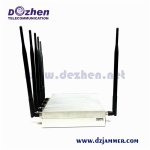 6 Antenna Cell Phone GPS WiFi Jammer +Remote Control