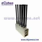 DCS 4G 5G WIFI 10 bands Adjustable All Cell phone signal Jammer