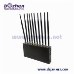 10 bands GSM CDMA 3G 4G 5G cell Phone WIFI GPS Lojack Signal Jammer Omni-directiona antenna