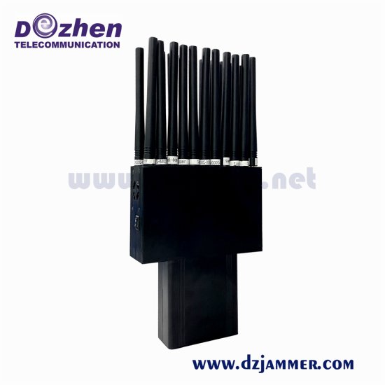 Handheld 22 Bands 3G 4G 5G GPS WIFI Jammer 315/433/868MHz Jammer 22 Watt - Click Image to Close