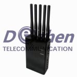 5 Antenna Pocket Size Mobile Phone Signal Jammer 1Watt With 4000mAh Built - In Battery