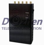 5 Antenna Pocket Size Mobile Phone Signal Jammer 1Watt With 4000mAh Built - In Battery