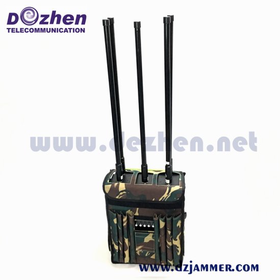 5g Mobile Signal Blocker 4 bands Backpack GSM 4G 5g Cell Phone Signal Jammer 80 watt - Click Image to Close