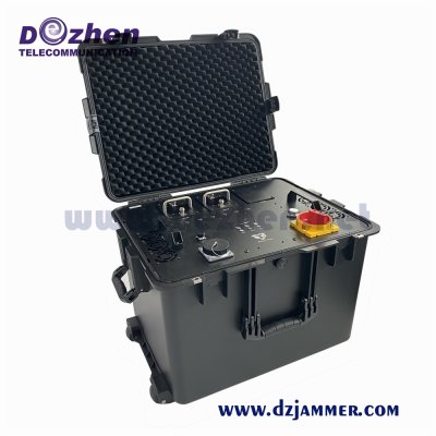 550W 6 Bands Portable Signal Jammer Jamming range 1000-4000 mete