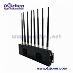 8 Bands High Power Antenna Phone Jammer & GPS Jammer