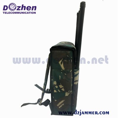 5-2000 Meters GPS WIFI 5.8G Drone Signal Jammer 5 Bands 90 watt