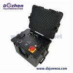 Drone Signal Jammer 350W Waterproof Fan Cooled Rack Enclosure With Casters Durable