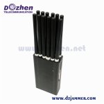 Car Charge Handheld 12 Bands Mobile Phone Signal Jammer/GPS/Lojack/WiFi 12watt Jammer up to 30m