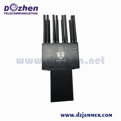 Handheld Adjustable 16 Antennas 16 watt Powerful 2G 3G 4G 5g GPS Phone Blocker Jammer