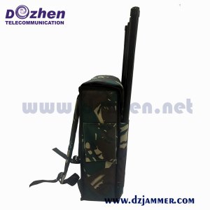 4 bands Omnidirectional antennaMobile Signal Blocker Backpack 5g Cell Phone Signal Jammer 200 Watt