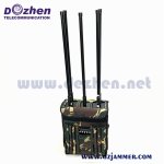 8 Bands 90 watt Military Waterproof High Power GPS WiFi5.8g Drone Signal Backpack Jammer