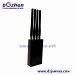 4 Bands Portable 4 Watt GPS Mobile Phone Signal Jammer CDMA GSM DCS PCS 3G With