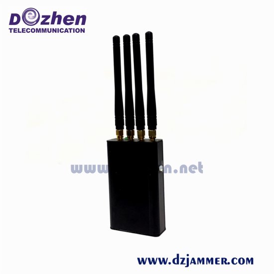 DCS / PHS 30dBm Cellular Signal Jammer Hand 1 Antenna Cell Phone Jammer 1 Watt - Click Image to Close